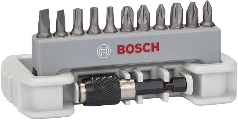 Bosch 11-Piece Screwdriver Bit Set with Holder 25 mm Bits