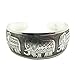 Susenstone Elephant Tibetan Tibet Totem Bangle Jewelry Retro Cuff Wide Bracelet