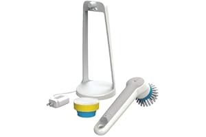 BLACK+DECKER Grimebuster Pro Power Scrubber Brush, Rechargeable (BHPC110) , White