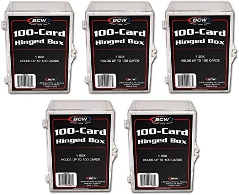 5 Pack 100 Card Case Protectors Protecters