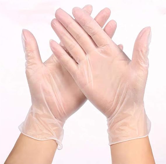 UNIIKE 100 Pcs Kitchen Food Service Cleaning Gloves Disposable Food