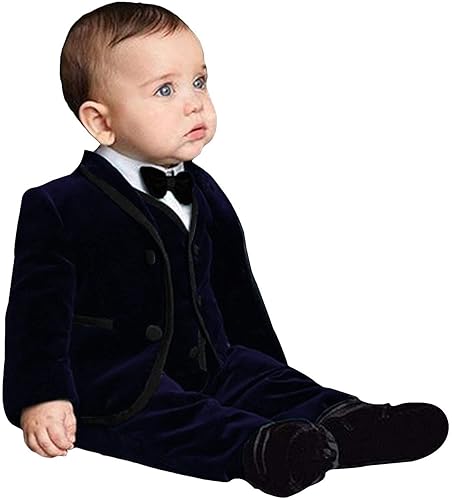 Boys Velvet Suits Size 16 Kids Formal Piece Velvet Dress Suit