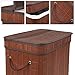 HOMFA Bamboo Laundry Hamper (Coffee)