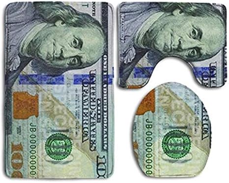 Amazon Com Coolsomejies New 100 Dollar Bill Non Slip Bathroom Mat Rug For Bathroom Bathtub Shower Dorm Room 3 Sets Bath Rugs For Bathroom Kitchen Dining