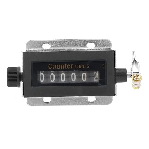 6Digit Mechanical Counter 200 Times/s, Rotary Counter Return to Device, Durable Home School for