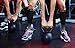 Physix Gear Calf Compression Sleeves - Compression Sleeves for Running, Shin Splints Support, Black/Grey, L/XL