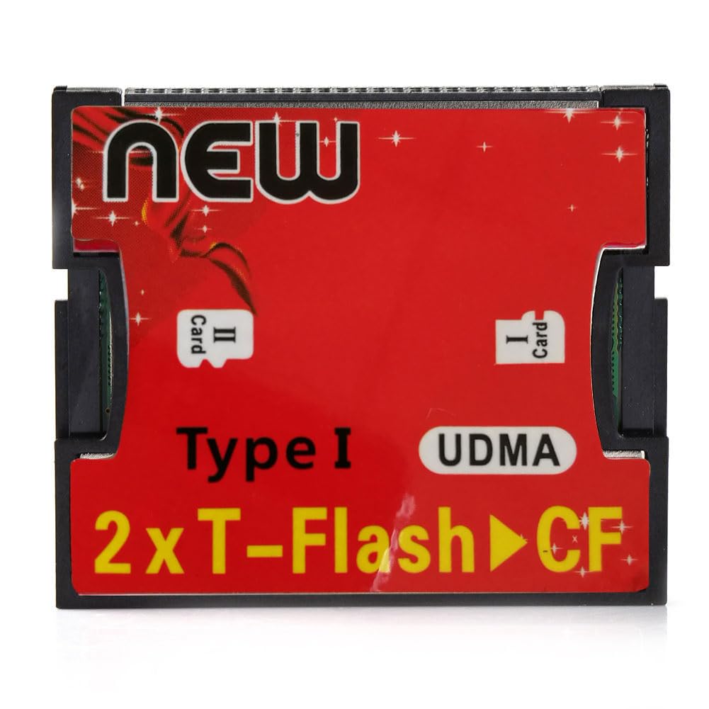 BOWONG DUAL PORT READER ADAPTER For MICRO SD/SDXC TF TO COMPACT FLASH CF TYPE 1 MEMORY CARD