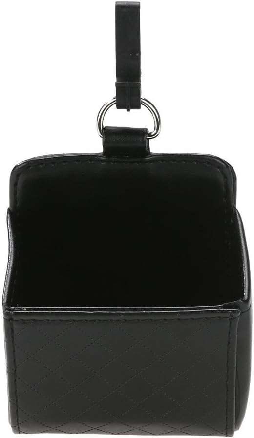 YOURBETTER Car Auto Seat Back Interior Air Vent Cell Phone Holder Pouch Bag Box Tidy Storage Coin Bag Case Organizer with Hook