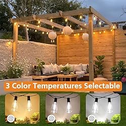 Brightever 3 Color in 1 LED Outdoor String Lights