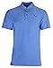 Urban Fox Men's Golf Shirts for Men | Short Sleeve Performance Polo Shirts for Men | Heather Dry Fit | Moisture Wicking | Blue Large