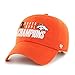 '47 NFL Denver Broncos 3-Time Champs 2015 Super Bowl 50 Champions Clean Up Adjustable Hat, Orange, One Size