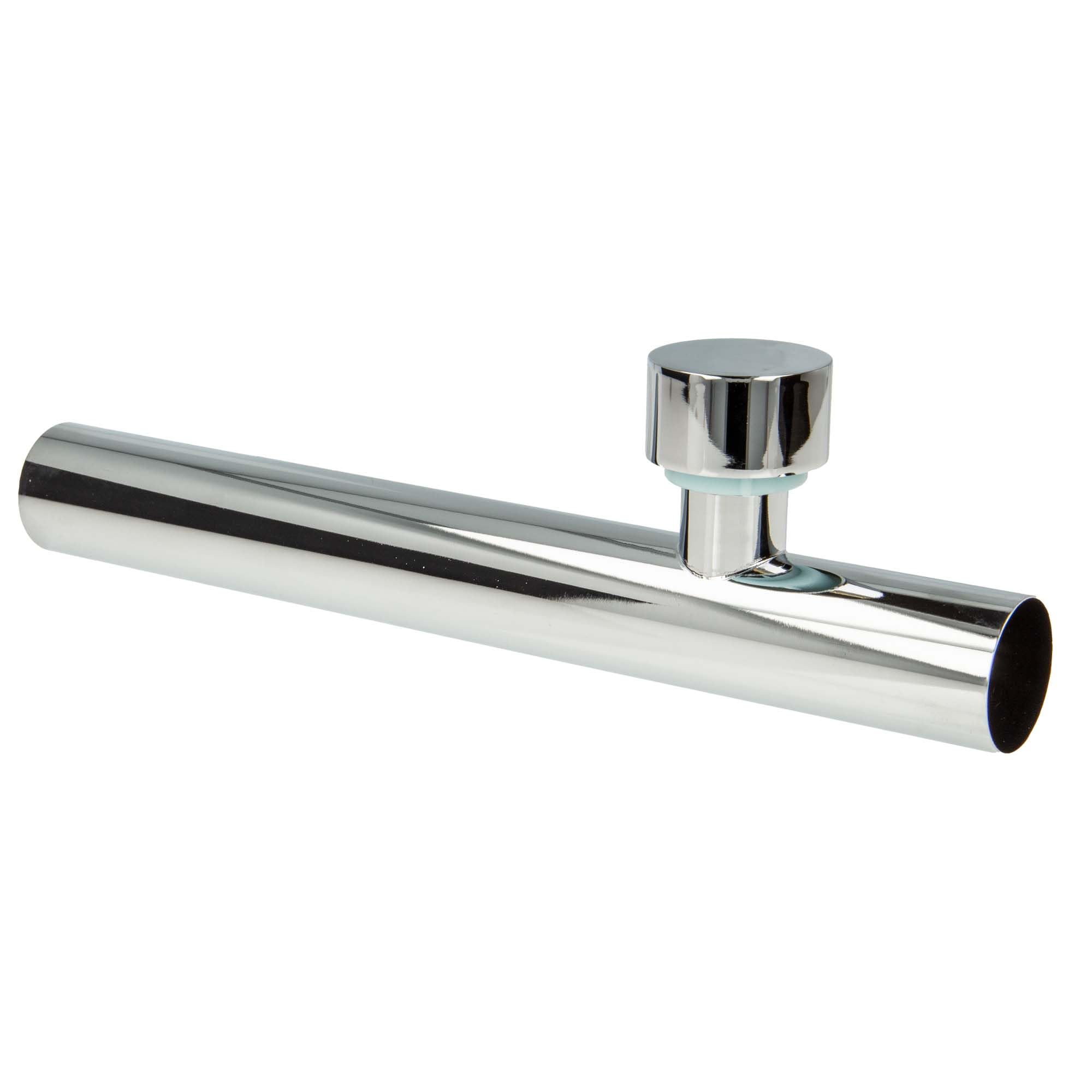 tecuro Wall Pipe 250 mm with Pipe Aerator for Siphon Odour Trap Chrome-Plated Brass