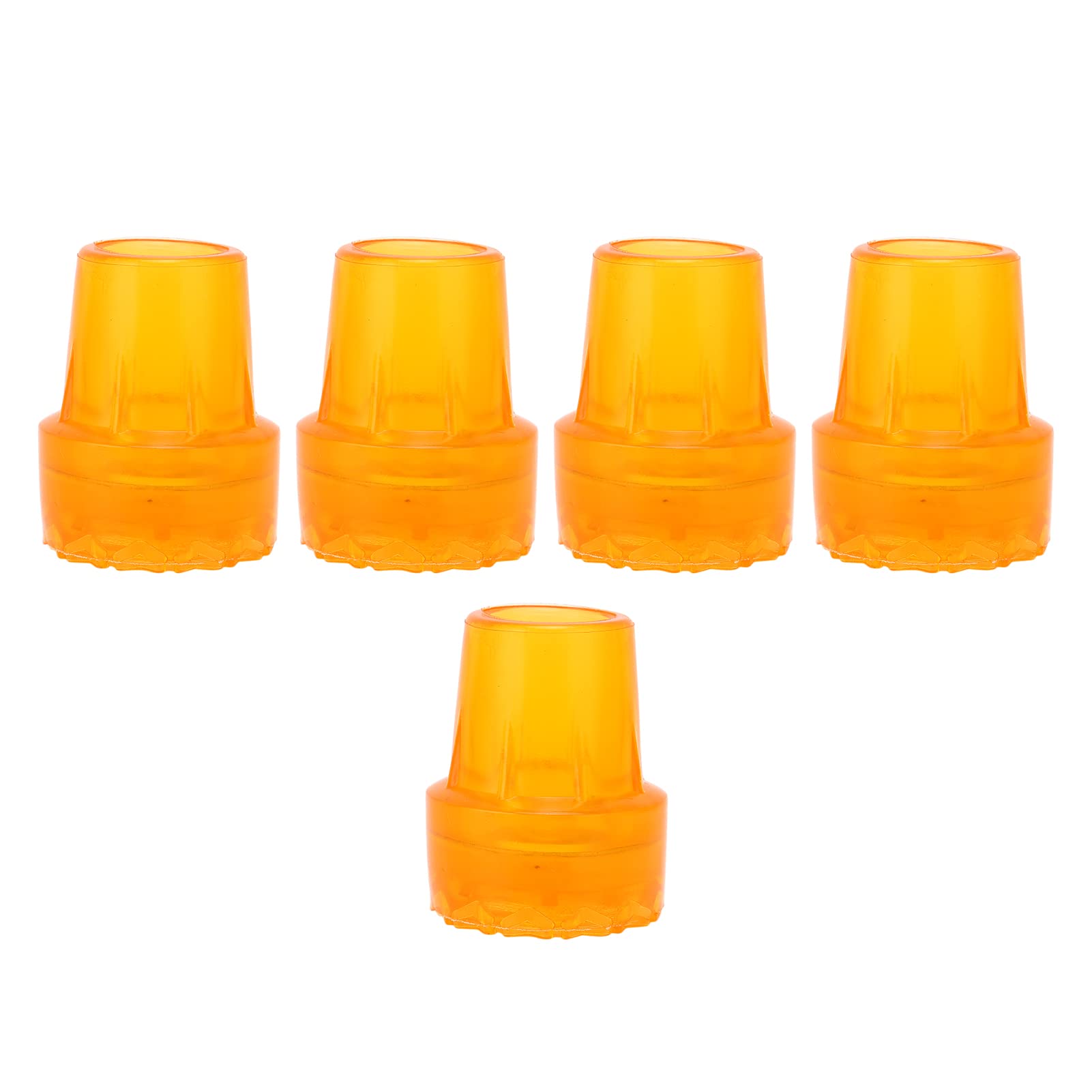 19mm Thickened Crutch Tip, Anti-Slip Rubber Tips for Crutches, Replacement Cane Sleeve Tip, Wear-Resistant Crutch Accessories, 5 Pcs