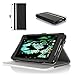 ProCase Leather Folio Case with Stand for NVIDIA Shield Tablet K1 2015 / Shield 2014 (Black/White)