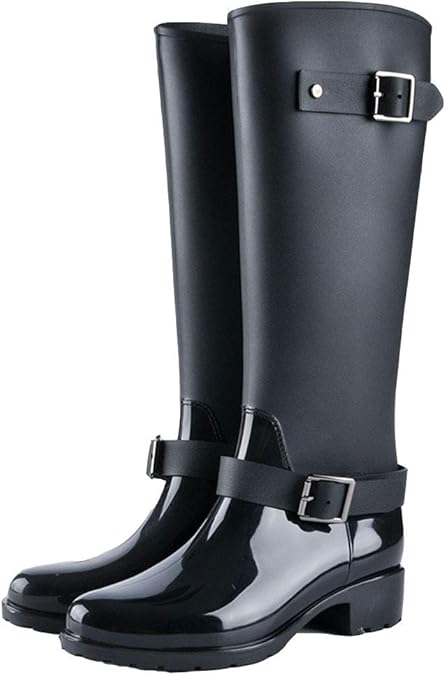 high heel rain boots