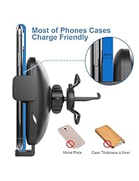 DALUZ   Cargador de coche inalámbrico para iPhone XS, Max X XR 8 8 Plus, Samsung Note 9  S10  S9  S8