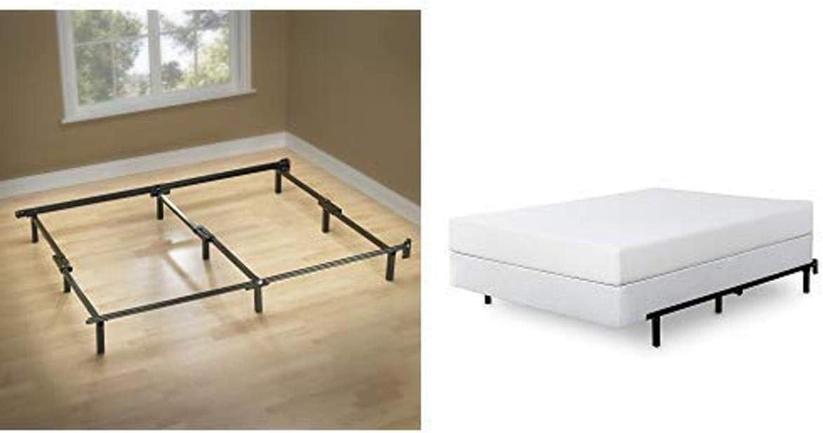 Zinus Michelle Compack 9Leg Support Bed Frame, for Box Spring and Mattress Set
