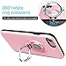 ICONFLANG iPhone 8 Case,iPhone 7 Case,iPhone SE 2nd Generation Case, 360 Degree Rotating Ring Kickstand Shockproof Impact Protection Function Can Work with Magnetic Car Mount case 2018- Pink