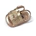 Kuner Unisex Baby Tassel Rubber Sole Non-Slip Summer Prewalker Sandals First Walkers (13cm(12-18months), Golden)
