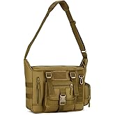 HUNTVP Messenger Bag Tactical Messenger Bag Men Canvas Shoulder Crossbody Military Laptop Bag for Work Outdoor Camping Hiking