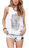 Relipop Women's Tank Top Cascading Back Loose Vest Casual Tops