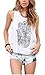 Relipop Women's Tank Top Cascading Back Loose Vest Casual Tops