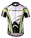 Cycling Jersey for Men Biker Short Sleeve Road Bicycle Shirt Polo Slim Fit Ride Tshirt US XXL Green White