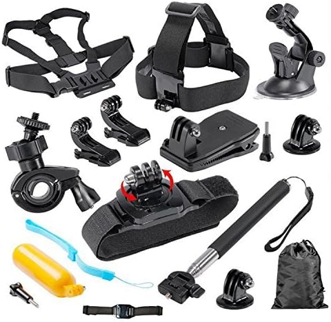 mobilegear Outdoor Sports Essentials 12 in 1 Accessories Bundle Kit for GoPro, SJCAM