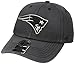 NFL New England Patriots Sachem Franchise Fitted Hat, Large, Charcoal