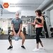 CAMBIVO Knee Brace, Knee Compression Sleeve Support for Running, Arthritis, ACL, Meniscus Tear, Sports, Joint Pain Relief and Injury Recovery (Large (19'' - 21''), Gray-2Pack)