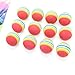 Yonisun Pack of 12 Colorful Soft Foam Rainbow Play Balls for Pet Cat
