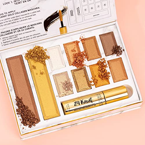 PHYSICIANS FORMULA 24-KARAT GOLD SHIMMER MAKEUP SET, FACE PALETTE, THE GOLD VAULT, MASCARA, EYESHADOW, CHRISTMAS GIFT