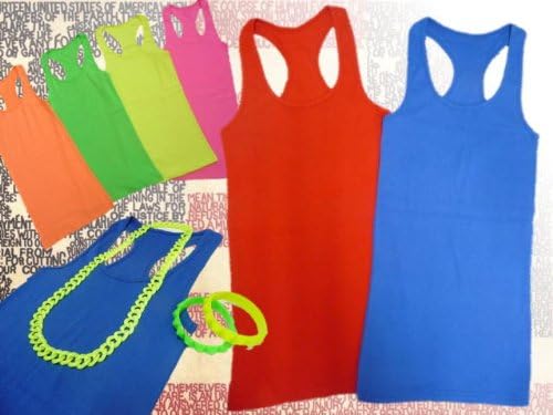 Amazon タイニーギャング Tiny Gang 韓国子供服 蛍光色ロング丈マッチョタンクトップ タンクトップ 通販