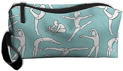 Travel Makeup Gymnastics Gymnasts Cosmetic Pouch Makeup Travel Bag Purse for Women Or Girls