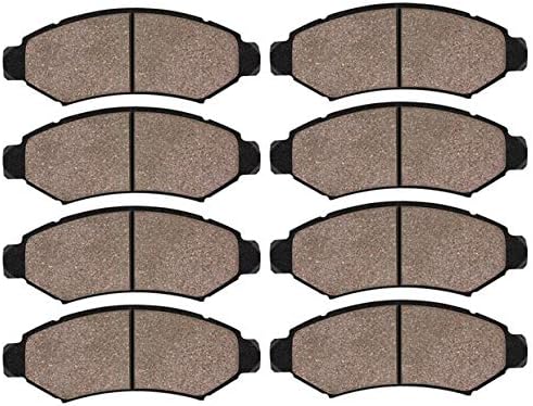 TOPEX Front & Rear Ceramic Brake Pads For 2010 2011 2012 2013 2014 Chevy Camaro V6 LS LT