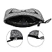 ZZ Sanity (3PCS Portable Zipper Soft Case Eyesglasses Box Makeup Pouch Purse Bag (3-PCS)