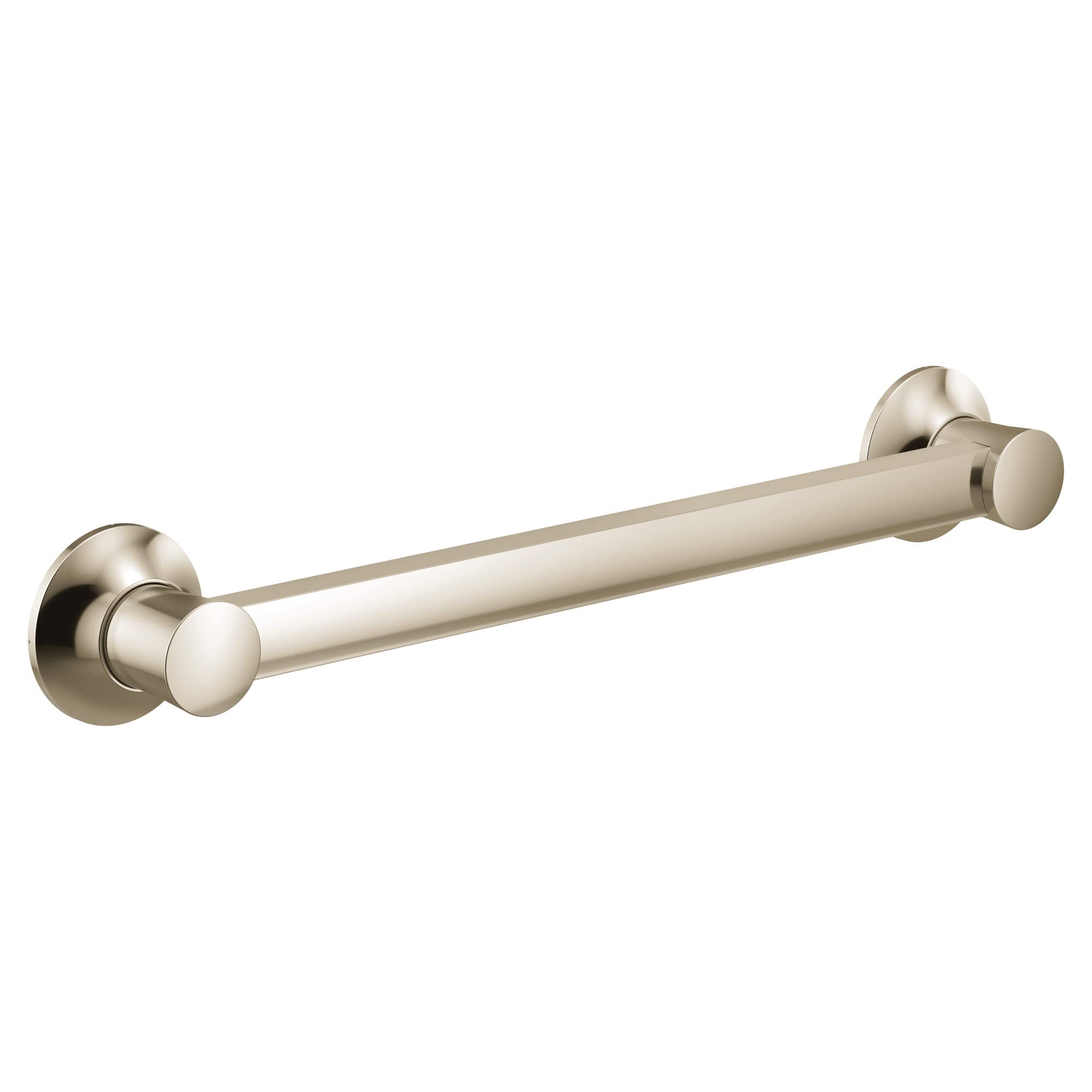 Photo 1 of Moen YG0312NL Bathroom Safety 12-Inch Stainless Steel Bathroom Grab Bar, Polished Nickel