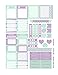 Monthly Planner Stickers Mint Lilac Heart Sampler Planner Labels Fits Erin Condren Life Planner