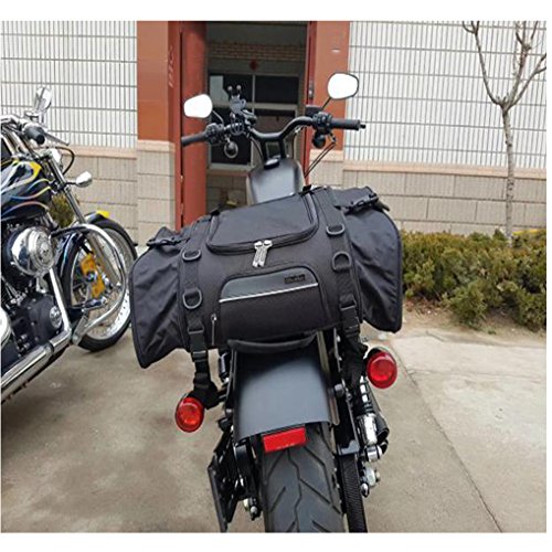 image for Motorcycle Tail Bag, SEEU Large Capacity Seat Bag, Universal Fit, Expa