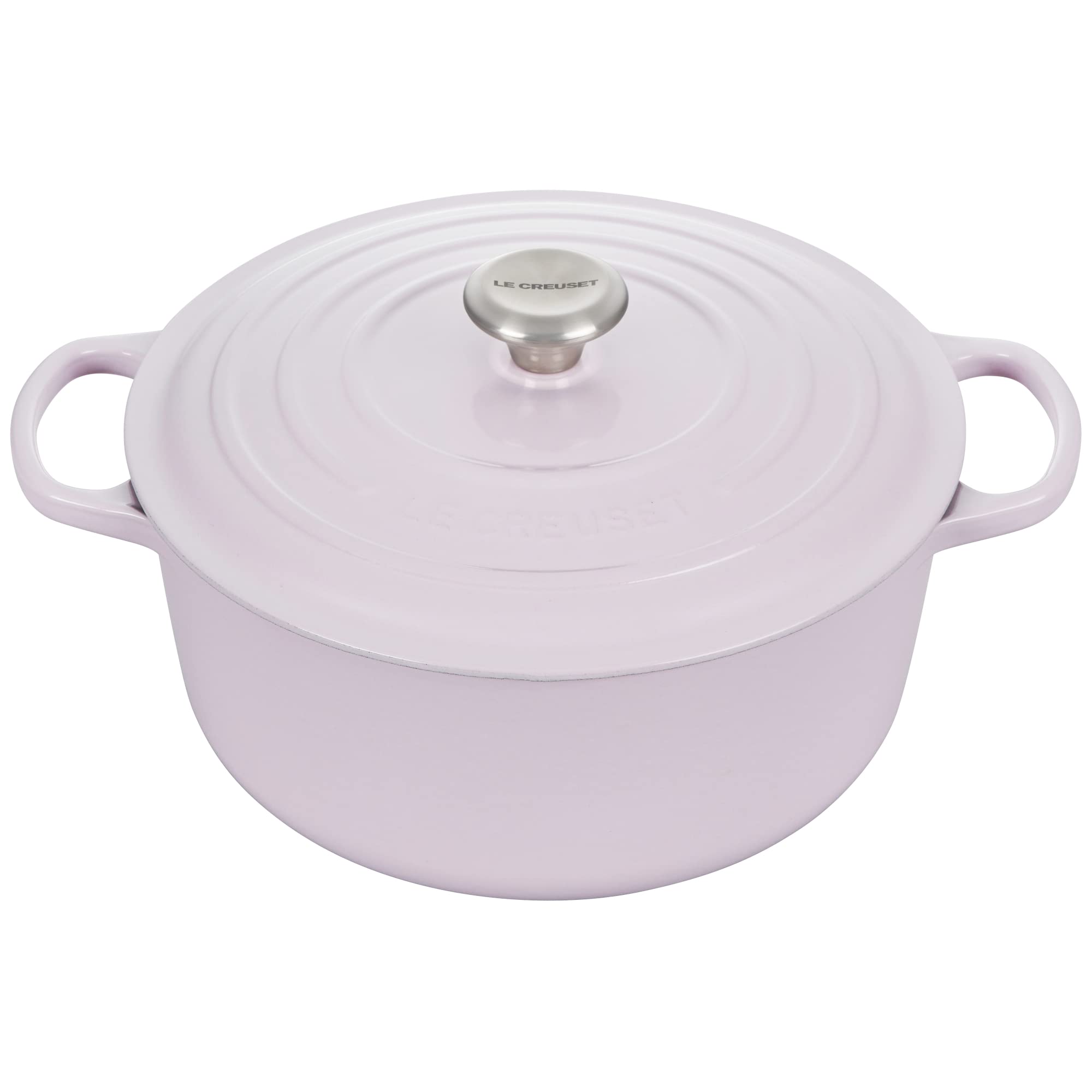 Le Creuset Enameled Cast Iron Signature Round Dutch Oven, 7.25 qt., Shallot
