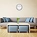 HIPPIH Graceful Traditional Black Wall Clock Silent Non Ticking Quality Quartz Clock (Red - 4)