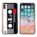 TNCY Matte Heavy Duty Durable TPU Bumper Soft Back Cover Music Retro Tape Case Compatible with iPhone Xs (2018) iPhone X (2017)