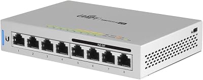 Ubiquiti US-8-60W UniFi Switch 8 Port Gigabit PoE Managed Network Switch