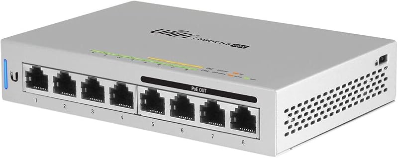 Ubiquiti US-8-60W UniFi Switch 8 Port Gigabit PoE Managed Network Switch
