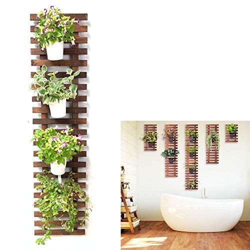 Wall Planter – Wooden Hanging Planter for Indoor Outdoor Plants for ...
