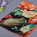 Women's Rose Voile Lightweight Silky Fabric Elegant Sun Long Large Stole Shawl Scarf (Orange)