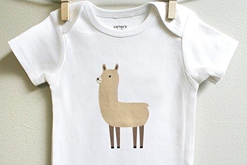 Cute Llama Boy Girl Baby Bodysuit, Short Long Sleeve, 3 Months - 18 Months