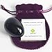 Yoni Egg of Black Obsidian Stone for Women, Large Size (50x40mm) Yoni Jade Egg by Polar Jade