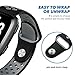 hooroor Fitbit Versa Silicone Sport Bands for Women Men Small Large, Soft Silicone Replacement Strap Wristband for Fitbit Versa Fitness Smart Watch (#02-Black/Gray, Large)