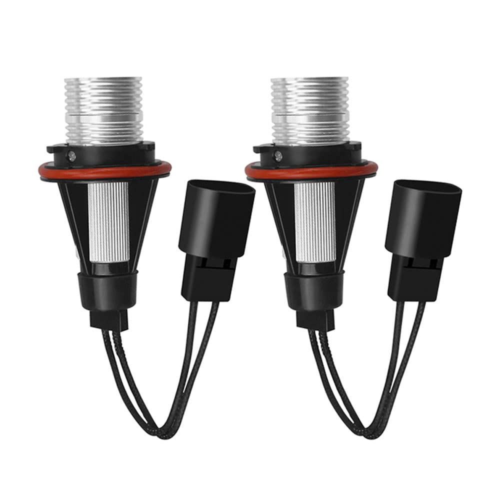 ePathChina 2pcs 1000LM 6000K Error Free LED Angel Eyes Marker Lights Bulbs Fit for BMW E39 E53 E60 E61 E63 E64 E65 E66 E87 525i 530i xi 545i M5(Red) — image 1